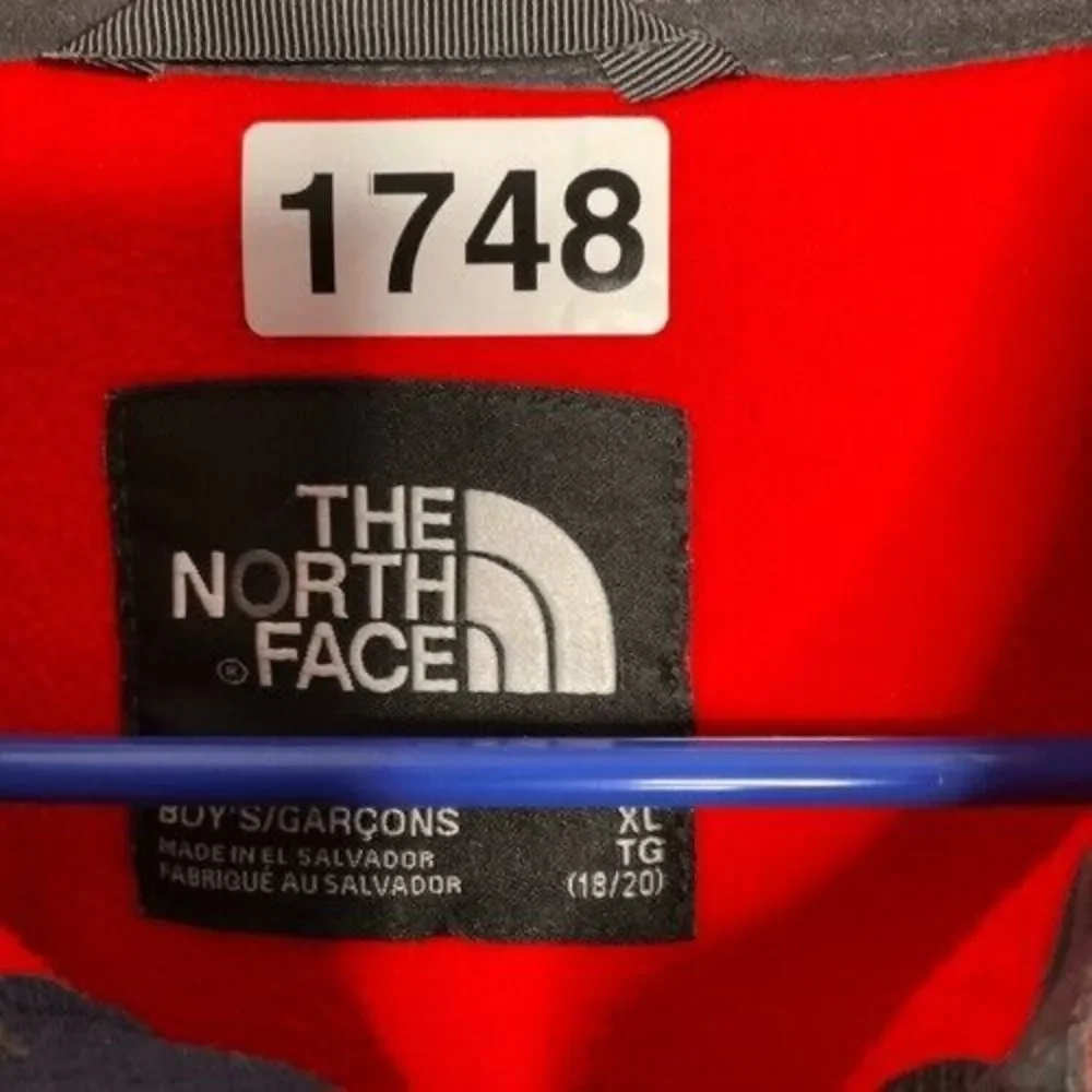 The North Face Full Zip Fleece Jacket Coat‎ Boys Men Size XL(18/20) Red/Blue